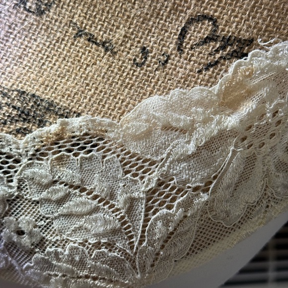 WHBM cream colored, lace lined nighty. Adjustable spaghetti straps. Size Small. - Picture 16 of 16